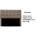 Ver mais imagens de Cabeceira Estofada Cama Box Casal 160 Cm Costa Rica Suede:cappuccino