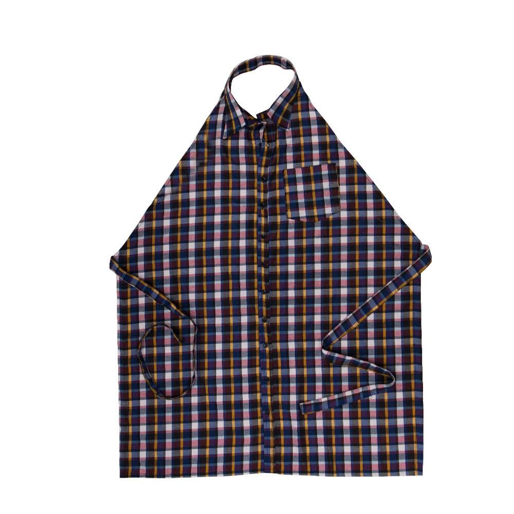 Avental Camisa Veneza Azul Moda do Chef