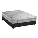 Ver imagem 1 de Cama Box Casal: Colchão Molas Pocket Ensacadas Castor Premium Gel + Base Crc Suede Gray (138x188)