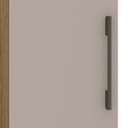 Ver imagem 4 de Guarda Roupa Canto Reto 90cm com 1 Porta Delphi Avelã/cinnamon L01 - Mpozenato