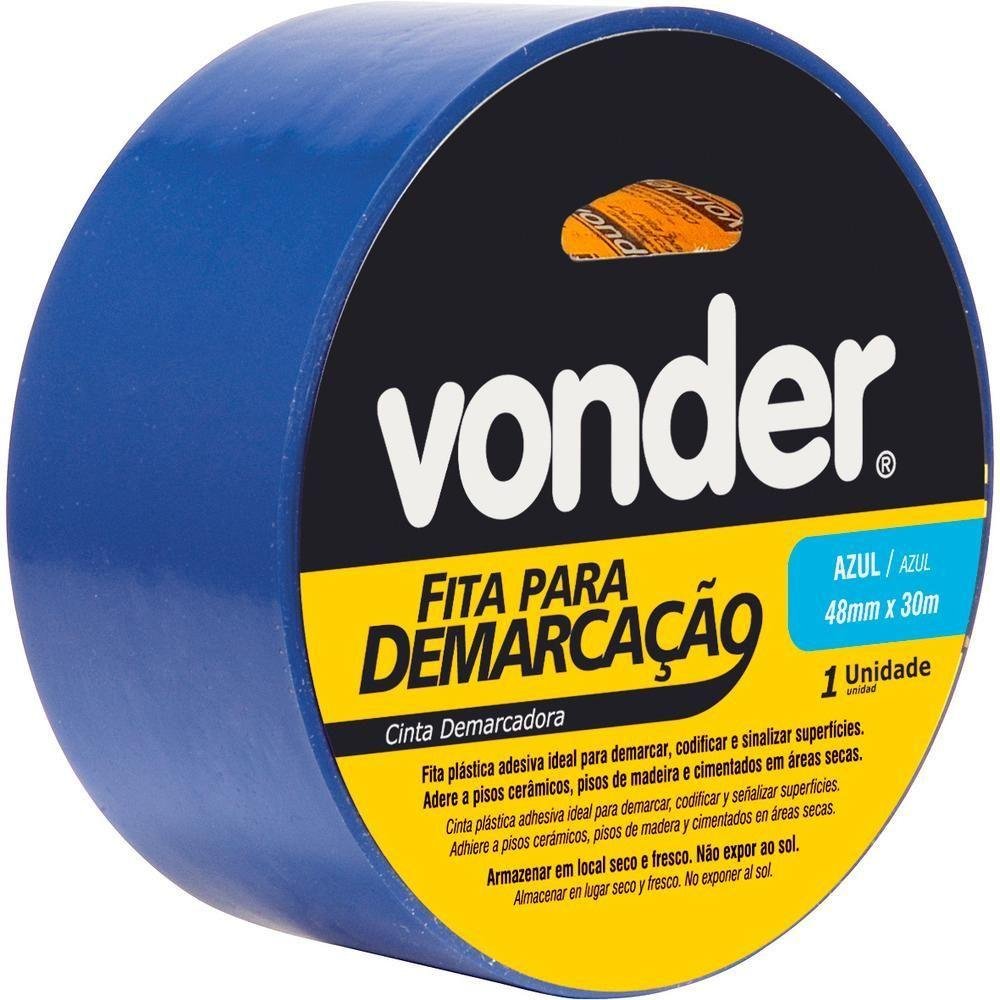 Fita para Demarcação de Solo 48mmx30m Azul - Vonder - 2