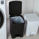 Ver imagem 6 de Conjunto para Banheiro Lixeira de Pedal 12L Trium e Escova Sanitária com Suporte Dual Preto OU