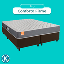 Ver imagem 4 de Cama Box Marrom King + Colchão D23 Pro Inducol