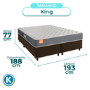 Ver imagem 3 de Cama Box Marrom King + Colchão D23 Pro Inducol
