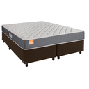 Ver imagem 1 de Cama Box Marrom King + Colchão D23 Pro Inducol