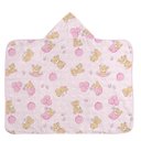 Ver imagem 1 de Toalha de Banho Bebe C/forro Bercinho: Ursa Balões Rosa