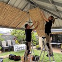 Ver imagem 3 de Gazebo e Tenda Decoração Esteira de Bambu 5m x 1m Rústica Marrom Festa Casamento e Lual