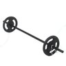 Kit Musculação Anilhas 10kg + Barra 120 Cm Com Presilhas - 1