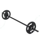 Ver imagem 1 de Kit Musculação Anilhas 10kg + Barra 120 Cm Com Presilhas