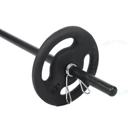 Kit Musculação Anilhas 10kg + Barra 120 Cm Com Presilhas - 2
