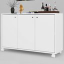 Ver imagem 6 de Balcão Buffet Roma 3 Portas Branco - Pnr Móveis