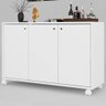 Balcão Buffet Roma 3 Portas Branco - Pnr Móveis - 6