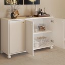 Ver imagem 2 de Balcão Buffet Roma 3 Portas Branco - Pnr Móveis