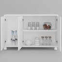 Ver imagem 7 de Balcão Buffet Roma 3 Portas Branco - Pnr Móveis