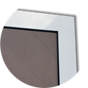 Ver imagem 4 de Porta Alumínio Lambril Duna c/Puxador D.Mix Corten 100 Brimak