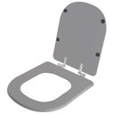 Ver imagem 2 de Assento Sanitário Poliester Soft Close Vogue Plus Cinza Vip (cinza Escuro) para Vaso Deca