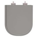 Ver imagem 1 de Assento Sanitário Poliester Soft Close Vogue Plus Cinza Vip (cinza Escuro) para Vaso Deca