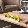 Prisma de Mesa Placa Reservado Dourado - 4
