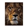 Quadro Leão Luxo Fosco Vertical - Tela Única - 90 x 60 cm - Dourada - 2