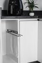Ver imagem 2 de Porta Panos Deslizante Triplo de Embutir Organizador Cozinha:Preto