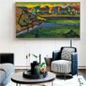 Quadro Wassily Kandinsky Vila Bavaria Com Campo:90x60 cm/DOURADA - 5
