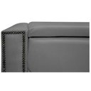 Ver imagem 3 de Calçadeira Baú Casal 140 Cm Para Cama Box Suede Cinza