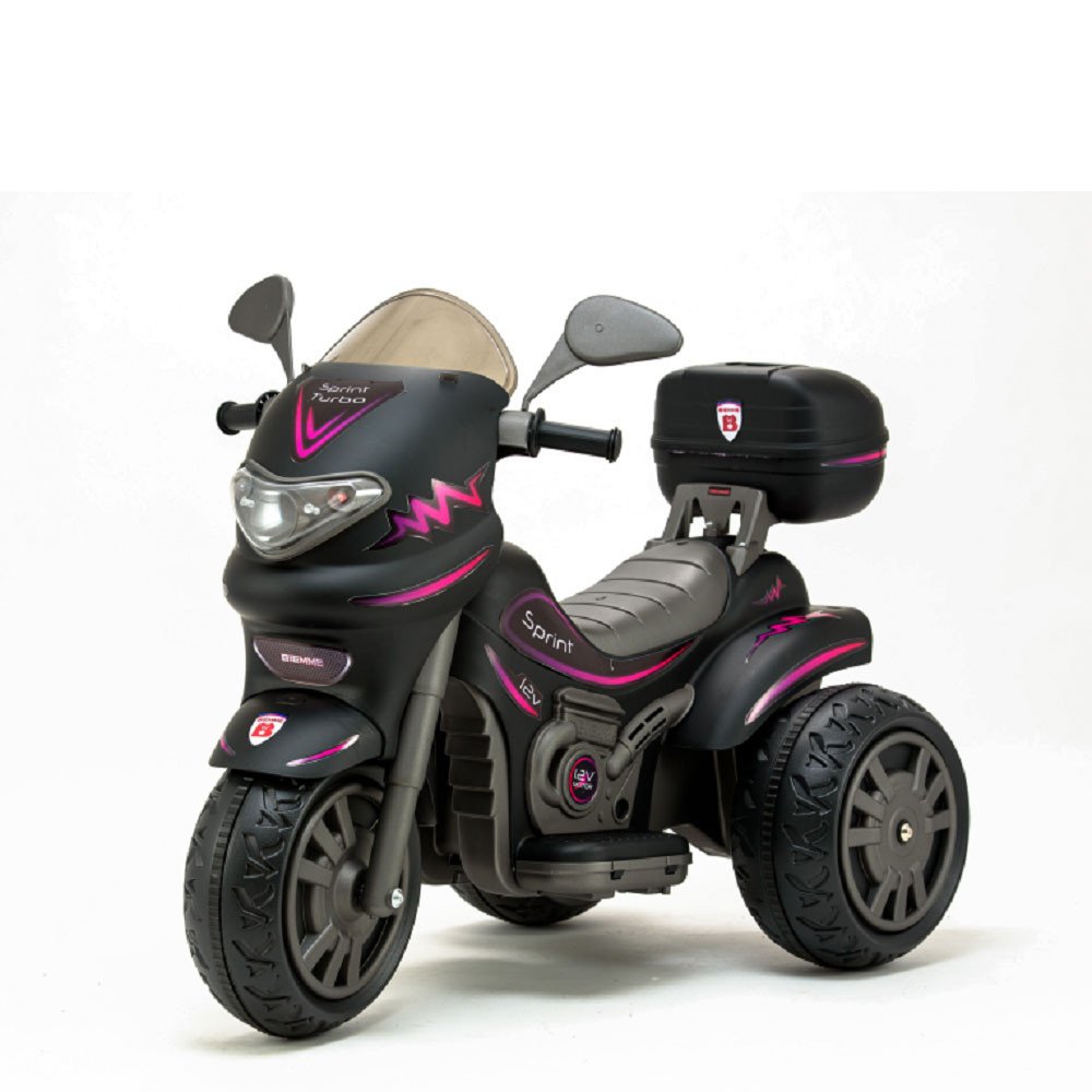 Moto Eletrica Sprint Turbo 12v com Capacete Boy e Girl Biemme