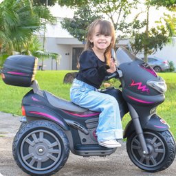 Moto Eletrica Sprint Turbo 12v com Capacete Boy e Girl Biemme - 2