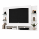 Ver imagem 3 de Painel TV 60" com Prateleiras de Vidro Brasil Multimóveis BR2739 Branco