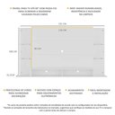 Ver imagem 4 de Painel TV 60" com Prateleiras de Vidro Brasil Multimóveis BR2739 Branco