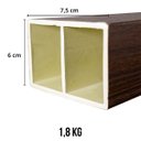 Ver imagem 2 de Brise WPC Interno Cor: Tabaco 2,90m x 7,5cm x 5,0cm