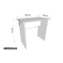 Ver imagem 7 de Escrivaninha / Mesa para Escritório Computador Notebook 80x45 Cor: Branco