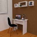 Ver imagem 1 de Escrivaninha / Mesa para Escritório Computador Notebook 80x45 Cor: Branco