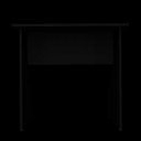 Ver imagem 5 de Escrivaninha / Mesa para Escritório Computador Notebook 80x45 Cor: Preto