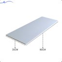 Ver imagem 3 de Kit 4 Prateleira Branca 80X35 Tampo Tabua Mdf Organizadora Decoração Cozinha Quarto Banheiro Sala