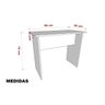 Escrivaninha / Mesa para Escritório Computador Notebook 90x45 Cor: Branco - 7