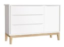 Ver imagem 4 de Jogo de Quarto para Bebê Completo 3 Portas Classic New Branco Fosco com Natural - MoveisAqui