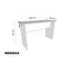 Escrivaninha / Mesa para Escritório Computador Notebook 120x45 Cor: Branco - 7