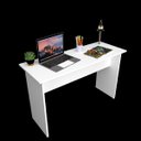 Ver imagem 4 de Escrivaninha / Mesa para Escritório Computador Notebook 120x45 Cor: Branco