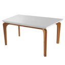 Ver imagem 1 de Mesa de Jantar Tampo Mdf e Vidro 1,2m X 0,80m Londrina Rufato Naturale