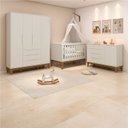 Ver imagem 2 de Jogo de Quarto Classic Elfe Sapateira Areia Fosco - Moveisaqui