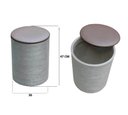 Ver imagem 4 de Kit 2 Puff Baú Banquinho Apoio Para Pés Organizador Porta Objetos BGPLASTICOS BGBP PRETO 002
