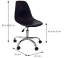 Ver imagem 4 de Cadeira Charles Eames Dkr Pp Base Rodizio:branca