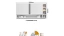 Ver imagem 2 de Armário de Cozinha Aéreo Vanessa 105cm Branco 2 Portas - Ajl Móveis