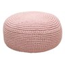 Puff de Chão Crochê Rosa - 1