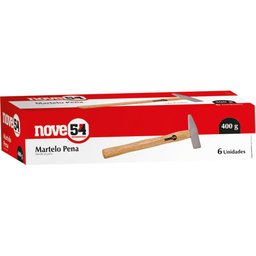 Martelo pena 100g aço forjado cabo madeira - Nove54 - 2