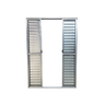 Porta Balcão 6 Folhas Aluminio Brilhante C/ Trinco 2,10x1,80 - 2