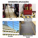 Ver imagem 4 de Fita Adesiva Sinalizaçao Demarcaçao 10 Metros Solo Cuidado Atençao Orientaçao