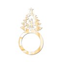 Ver imagem 1 de Porta Guardanapo Árvore de Natal Kit com 4 Peças 4,5cmx8,5cm - Cria Arte Laser Dourado