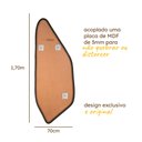 Ver imagem 4 de Espelho Grande Moldura em Couro 3cm de Chão Corpo Inteiro 170x70cm - Mod. Rocco Preto